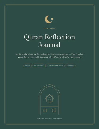 Cover of the Quran Reflection Journal