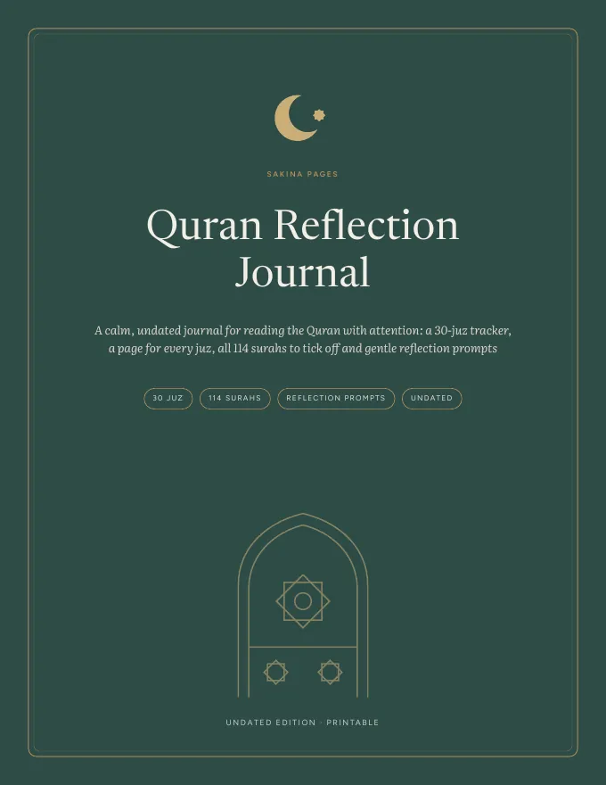 Cover of the Quran Reflection Journal