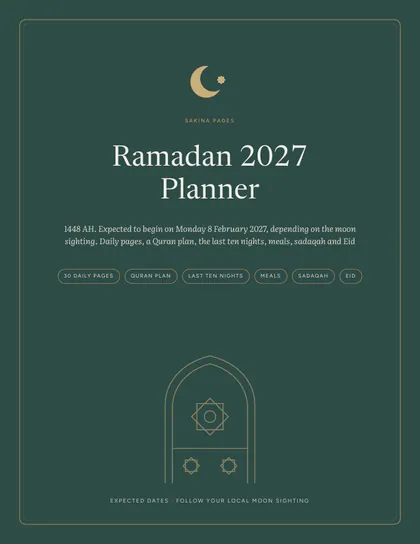 Cover of the Ramadan 2027 Planner